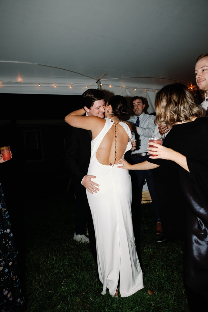 long wedding reception dress outfit change
