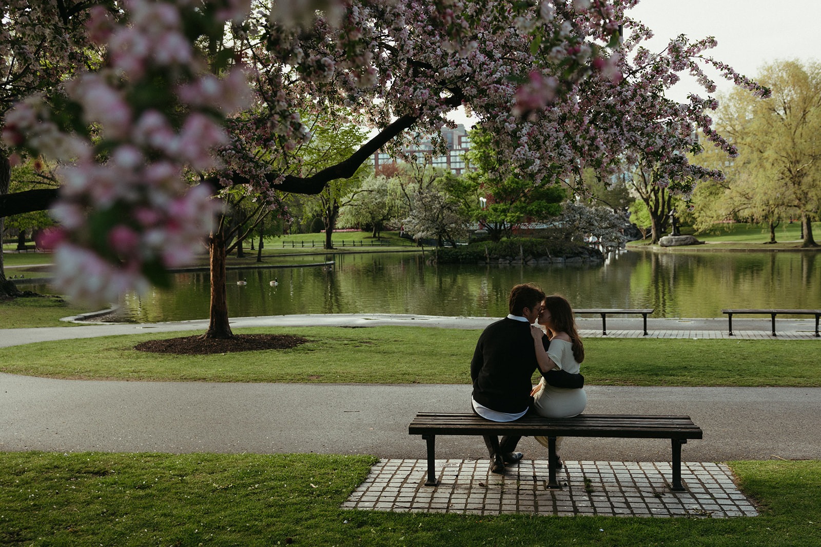 boston common engagement photos