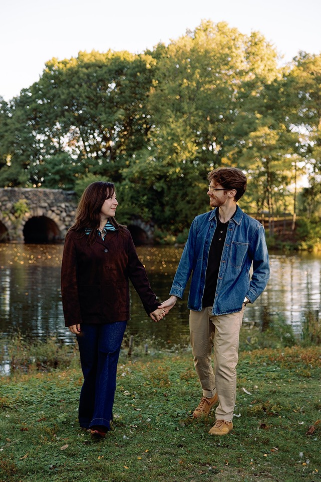 an engagement session at a nature boston photo locations
