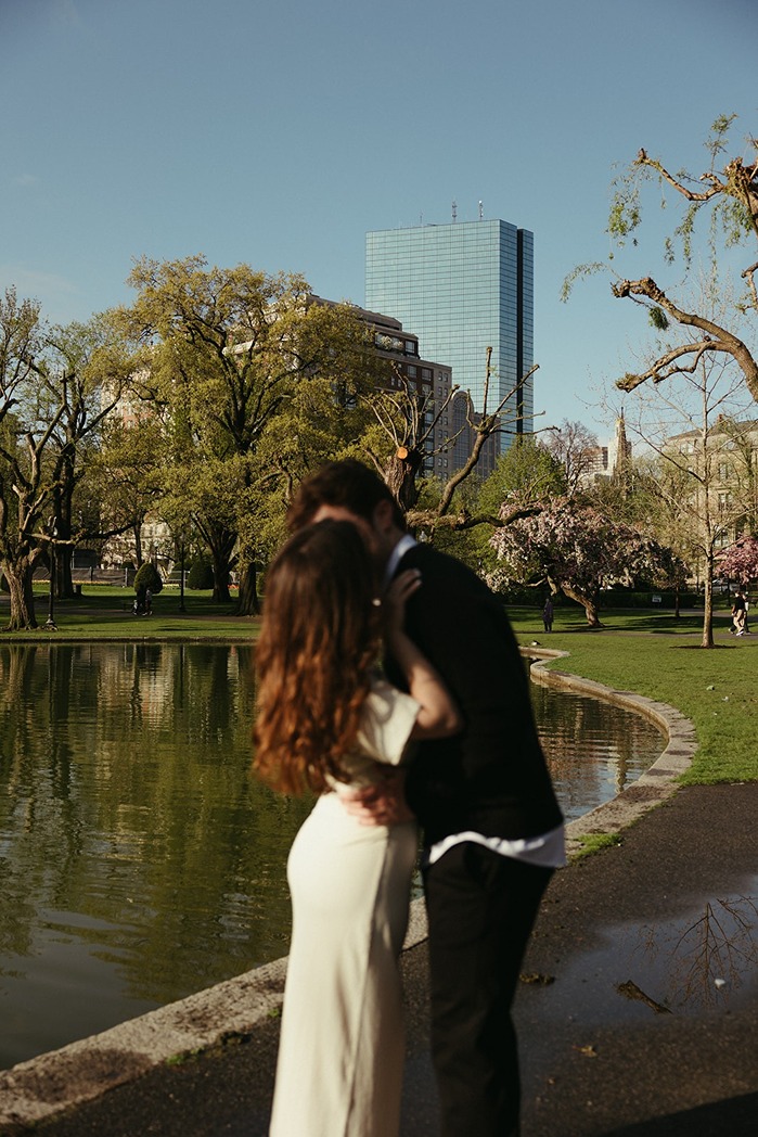 a couple in their ​boston common photos