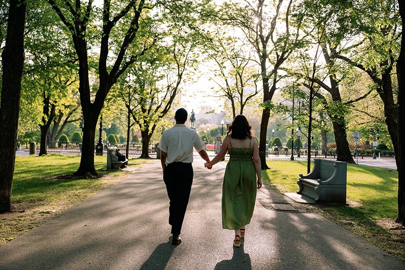 a couple who found ​boston commons parking