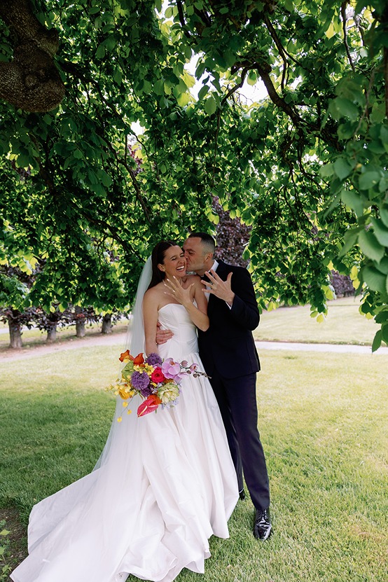 portraits at the gardens at elm bank wedding space