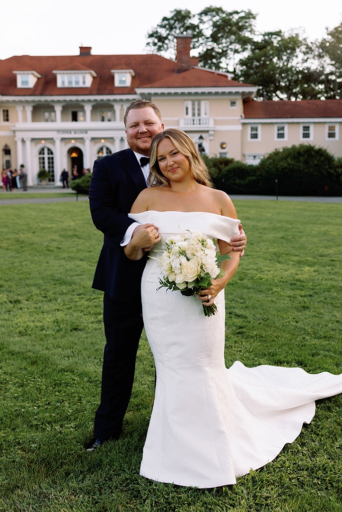 a bride and groom at their tupper manor weddings