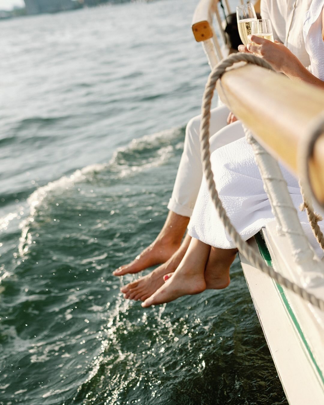 a couple during their boston harbor boating experience